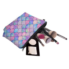 Deanfun Mermaid Scales Makeup Organizer Bag For Women