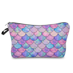Deanfun Mermaid Scales Makeup Organizer Bag For Women