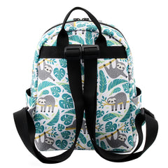 Deanfun Mini Backpacks for Girls 3D Printing Sloth Swanky Turtle Leaf