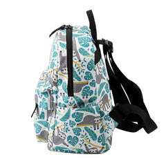 Deanfun Mini Backpacks for Girls 3D Printing Sloth Swanky Turtle Leaf