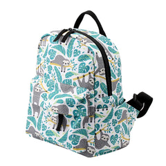Deanfun Mini Backpacks for Girls 3D Printing Sloth Swanky Turtle Leaf