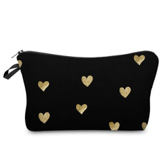 Deanfun Waterproof Love Heart Cosmetic Bag Makeup Travel Organizer