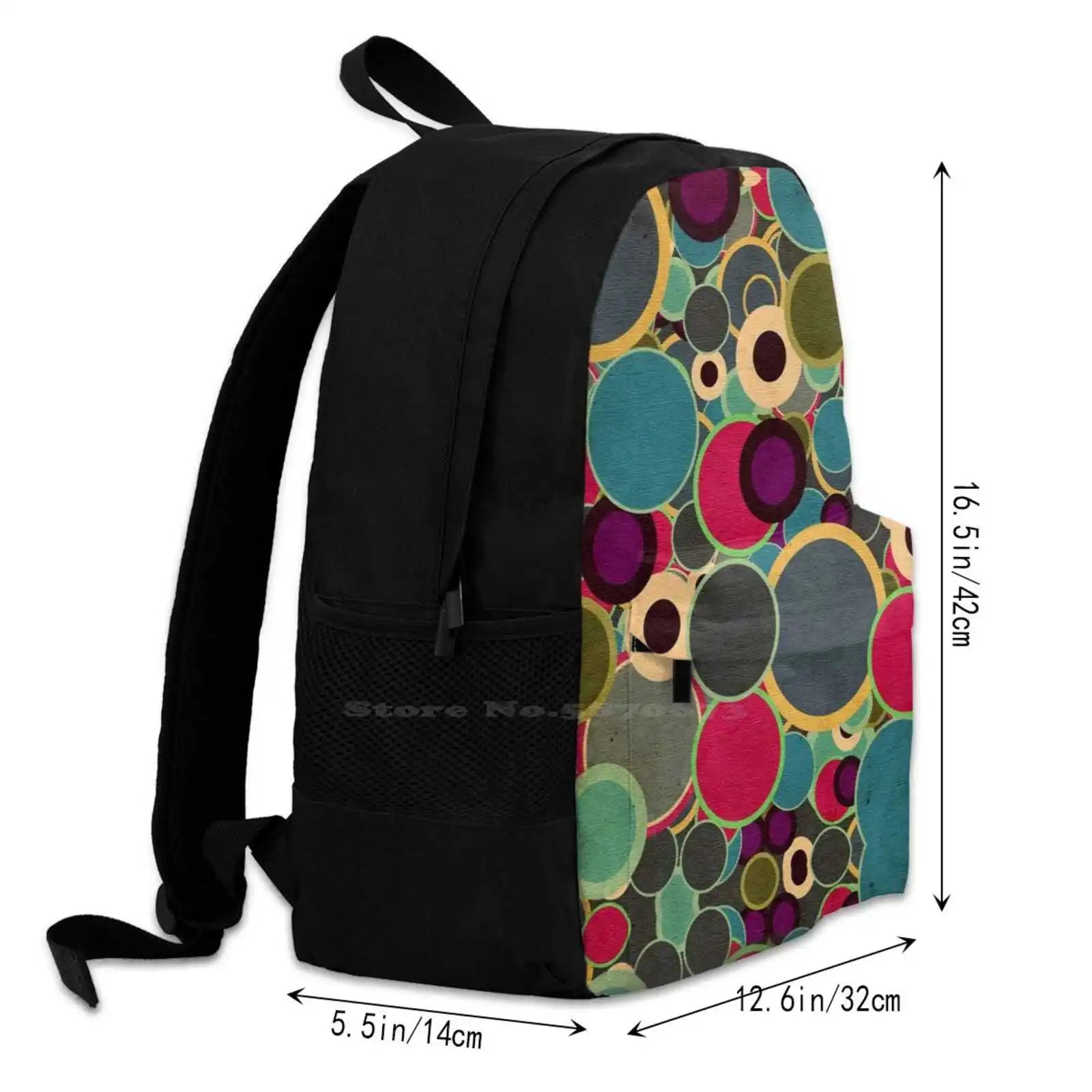 Polka Dot College Student Backpack