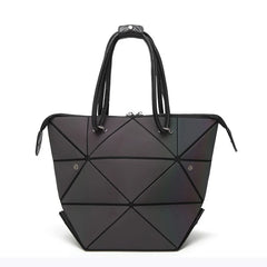 Luminous PU Leather Handbag Geometric Shoulder Bag