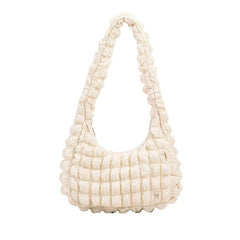 Pleated Cloud Bag Shoulder Bag Underarm Bag Small Square Bag Gift