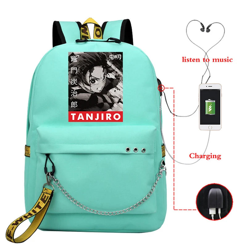 Demon Slayer Anime Backpack for Teenager Gift