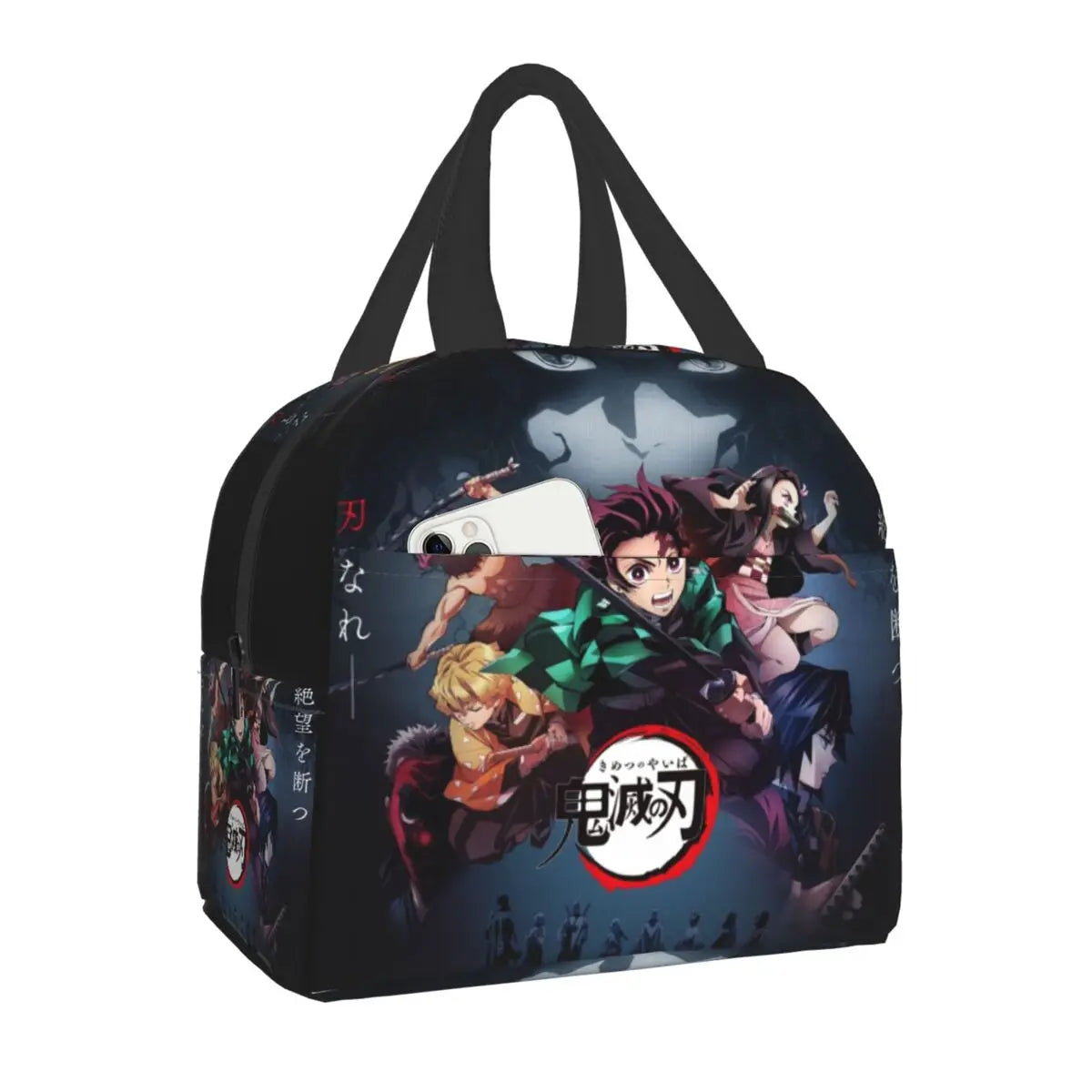 Demon Slayer Lunch Bag Thermal Insulated Cooler Box for Men Women Kids