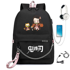 Demon Slayer Kimetsu no Yaiba Backpack USB Headphone