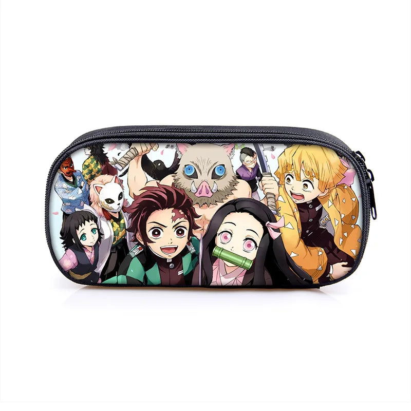 Demon Slayer Pencil Case Zipper Bag Storage