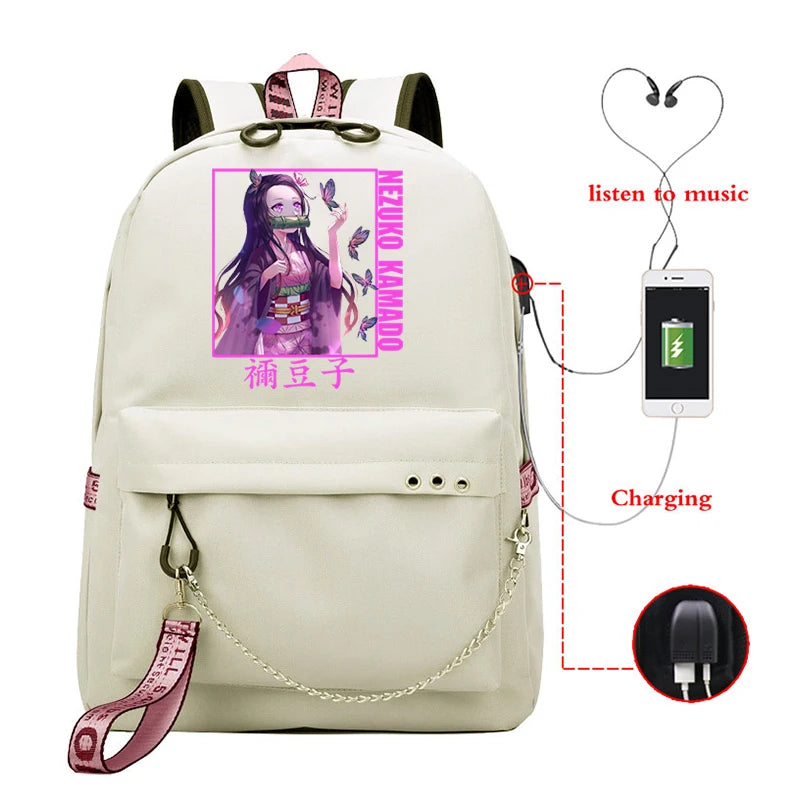Demon Slayer Manga Backpack for Students