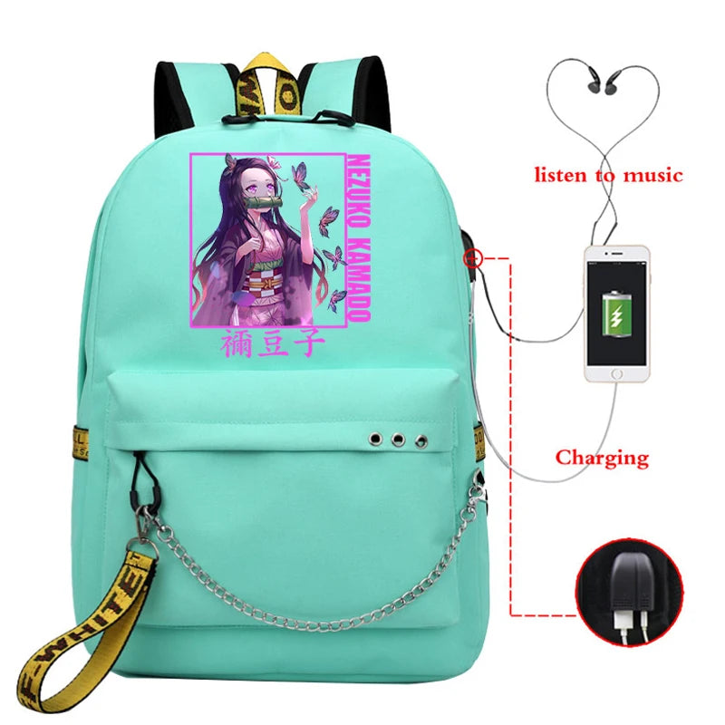 Demon Slayer Manga Backpack for Students