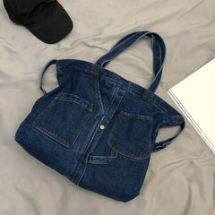 Denim Shoulder Bags For Women Casual Jeans Bags Women Handbags