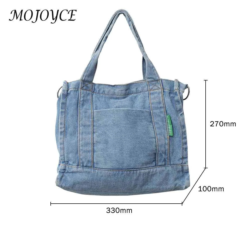 Denim Top-handle Bag Female Tote Bag Casual Large Capacity