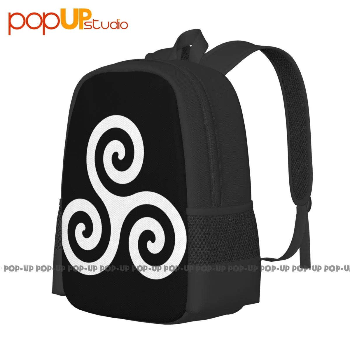 Derek Hale Triple Spiral Triskelion Tattoo Backpack