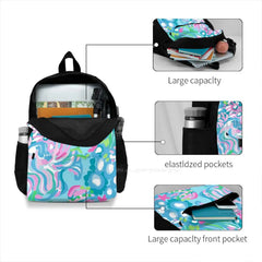 Large Capacity Backpack Laptop Travel Bags Preppy Summer Decor