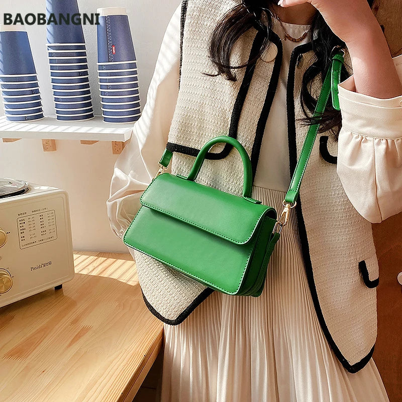 Small Green Crossbody Shoulder Bag for Women