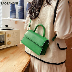 Small Green Crossbody Shoulder Bag for Women