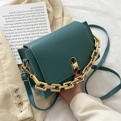 Retro Chain Shoulder Bag Small Square Handbag