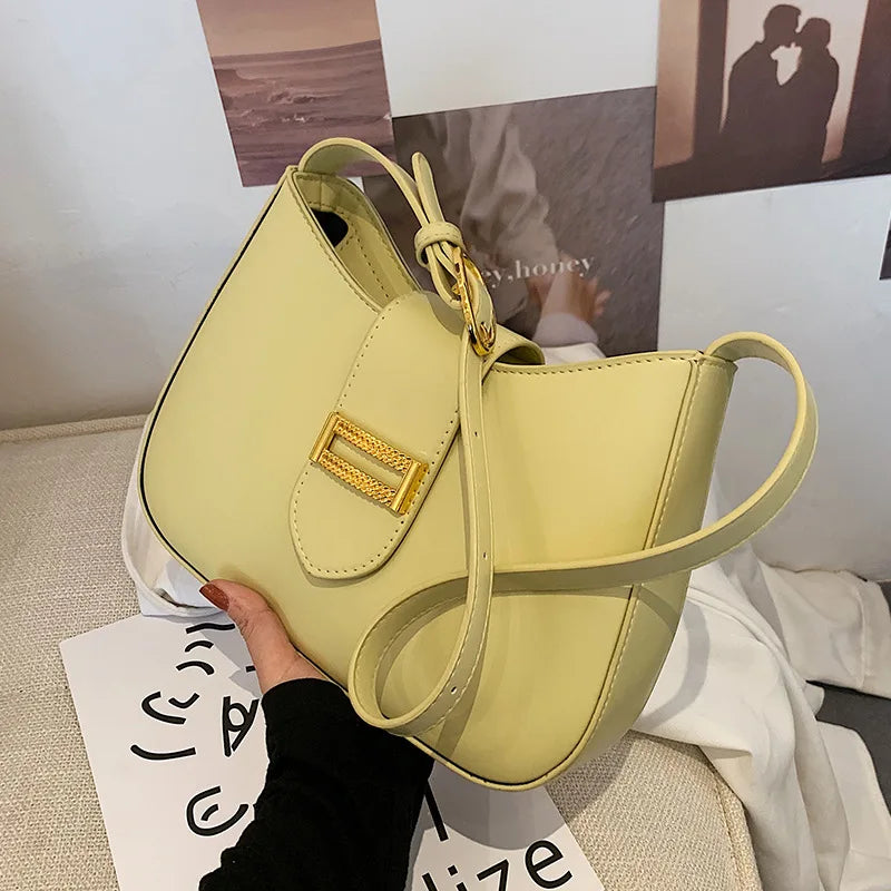 Small PU Leather Underarm Bag for Women