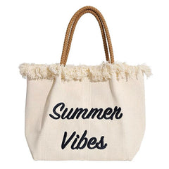 Embroidered Letter Tote Bag Women Handbag Versatile Shoulder Bag