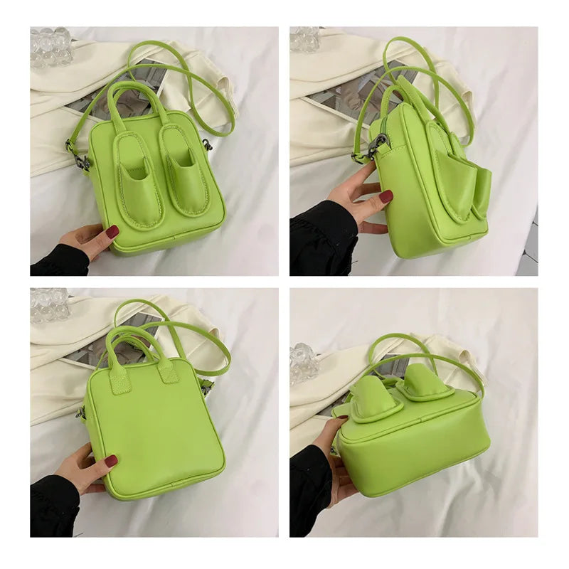Solid Slippers Handbag Net Red Shoulder Bag