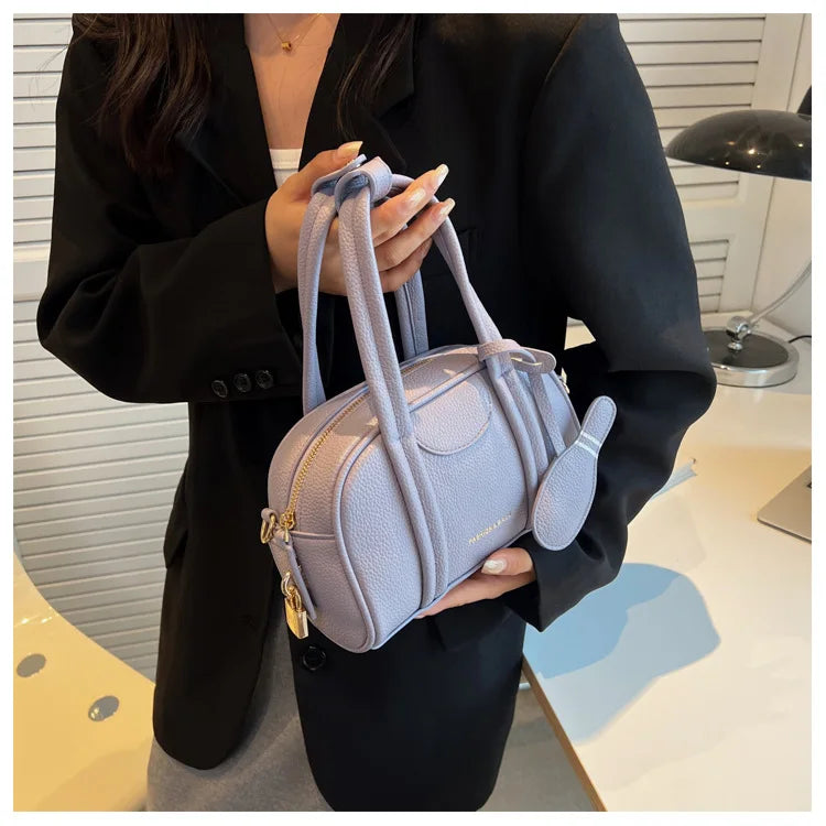 Retro Bowling Boston Bag for Women