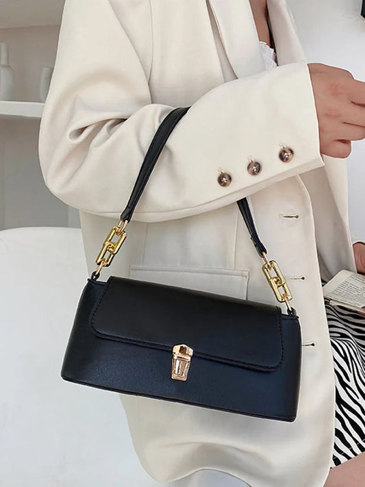 Women's Top Handle Shoulder Bags Pu Leather Solid
