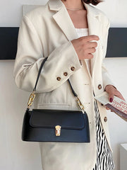 Women's Top Handle Shoulder Bags Pu Leather Solid