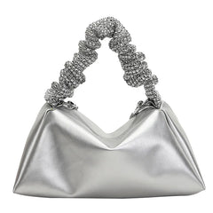 Casual Chain Crossbody Bag Women Shoulder Handbag PU Messenger Bag