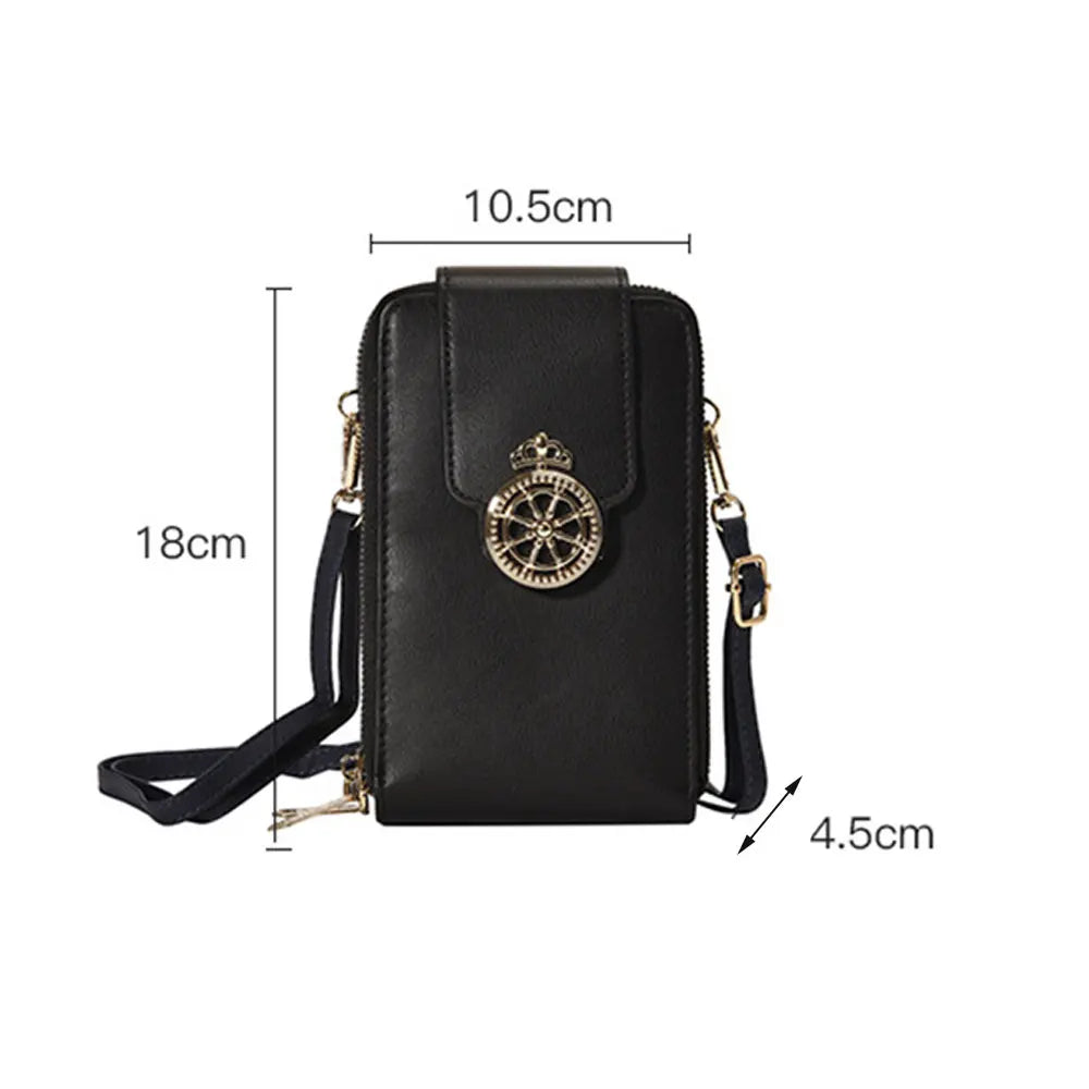 Pu Leather Wallet Purse Women's Phone Shoulder Bags