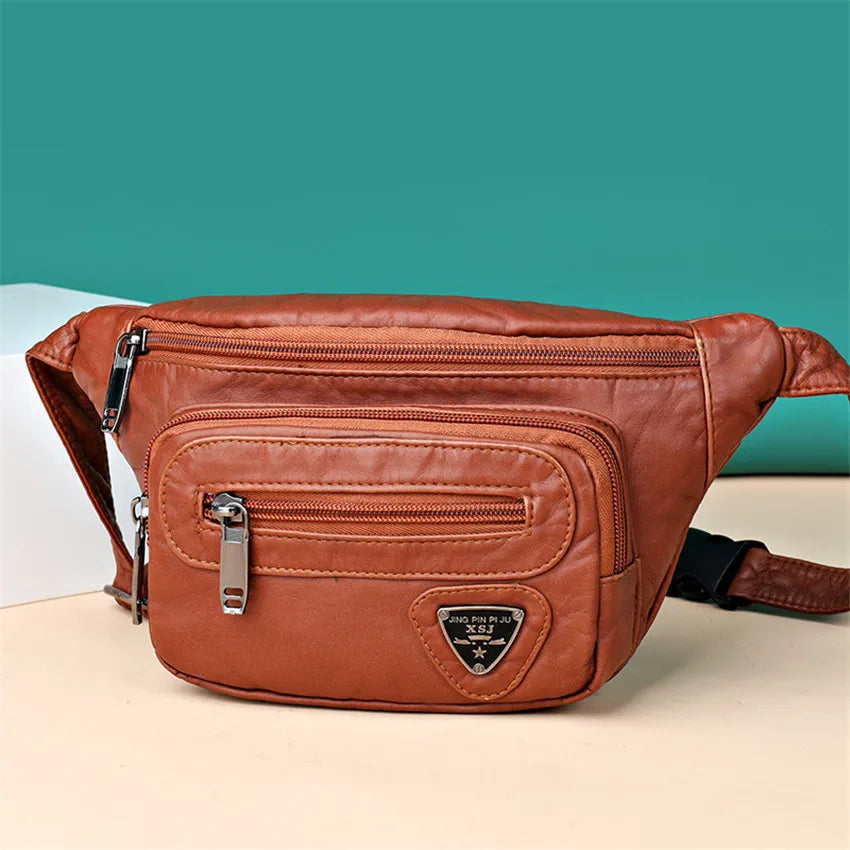 Solid Soft Crossbody Fanny Pack for Women