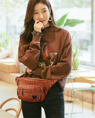 Solid Soft Crossbody Fanny Pack for Women