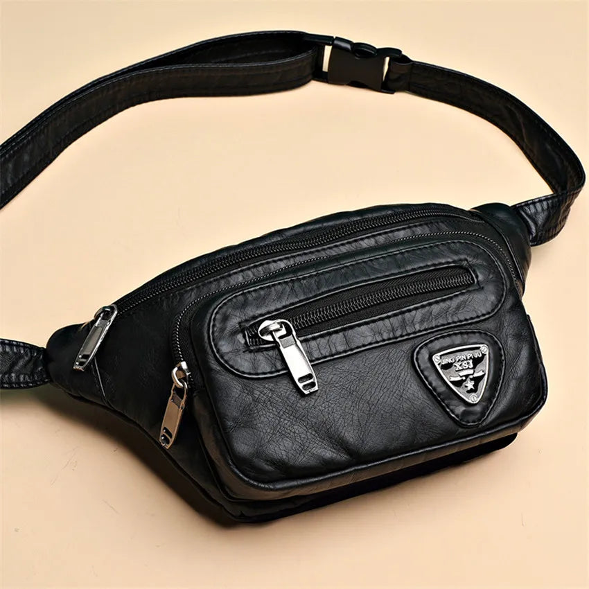Solid Soft Crossbody Fanny Pack for Women