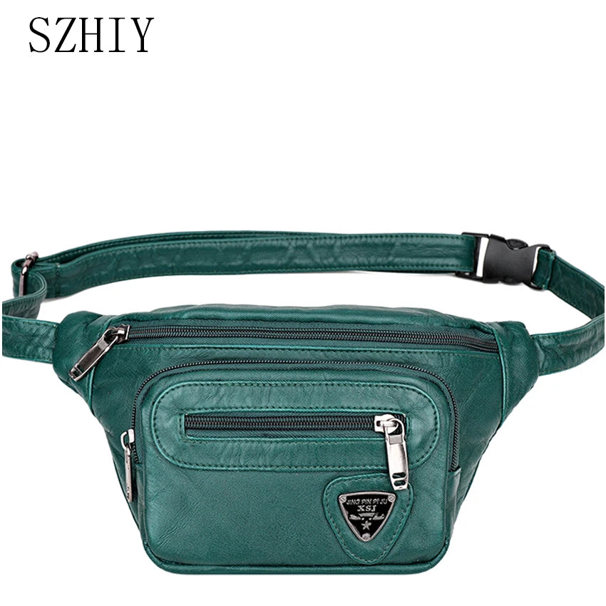 Solid Soft Crossbody Fanny Pack for Women