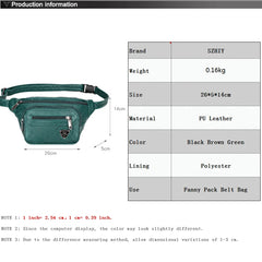 Solid Soft Crossbody Fanny Pack for Women