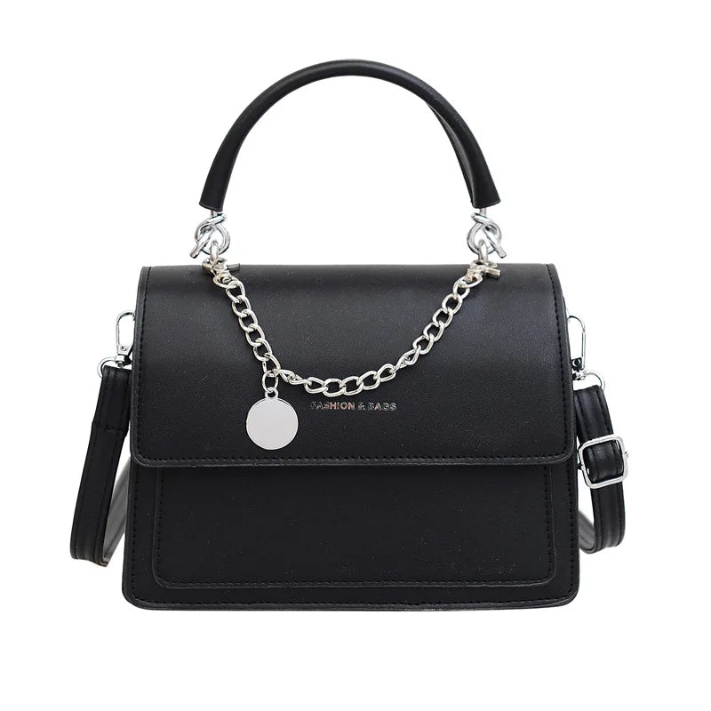 Square Tote Bags Handbags and Purses High PU Leather Shoulder Messenger Bag