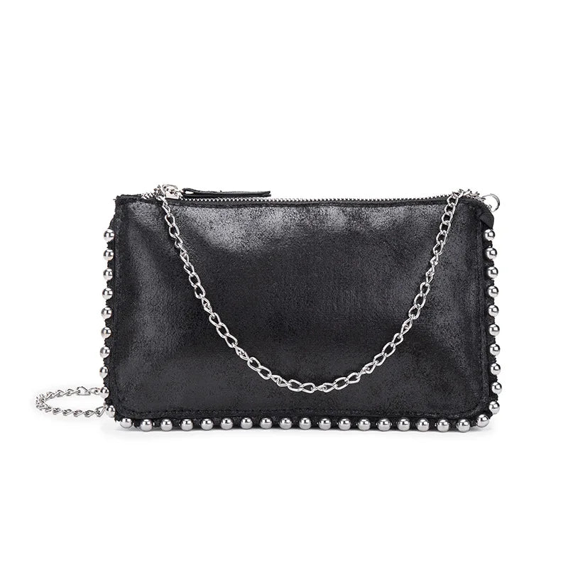Rivat Crossbody Bag for Women Beaded Flap Phone Purse