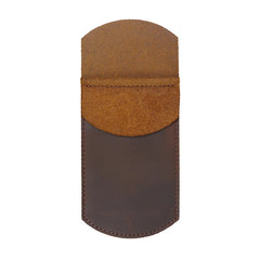 Leather Pen Pocket Wallets for Women Men Stationery Protecter Cover Bags