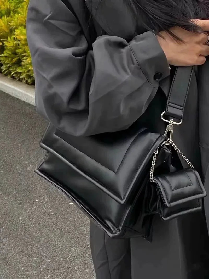 Women Shoulder Bag Lady Handbag and Purses Female Clutches Totes Wide Strap