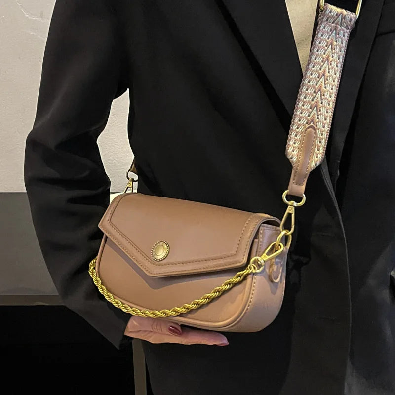 Women's Pu Leather Shoulder Bag Crossbody Square Handbag