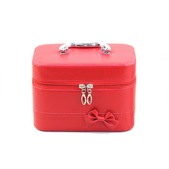 Square Bow Organizer Makeup Bag Beauty Portable Case Box