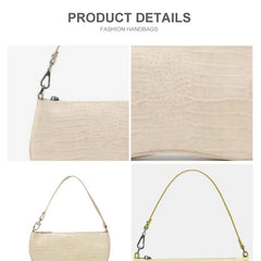 Crocodile Pattern Women Handbag Large Capacity Shoulder Bag