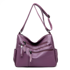 Leather Women's Messenger Bag Crossbody Shoulder Handbag