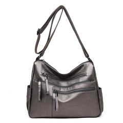 Leather Women's Messenger Bag Crossbody Shoulder Handbag