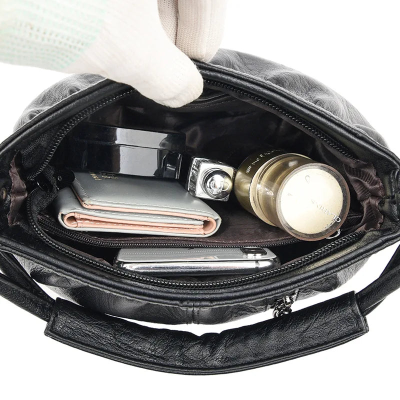 Leather Crossbody Bag for Women - Small