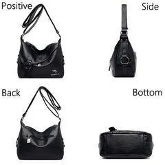 High Leather Shoulder Crossbody Bags for Women Tote Bag