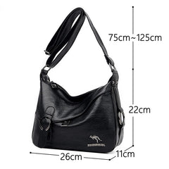 High Leather Shoulder Crossbody Bags for Women Tote Bag