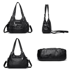 Leather Shoulder Crossbody Bags for Women Tote Bag Casual Purses