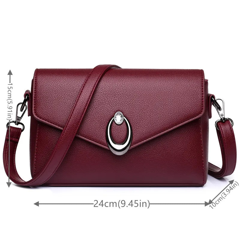 High PU Leather Totes Ladies Shoulder Bag Bucket Bag Small Crossbody Bags