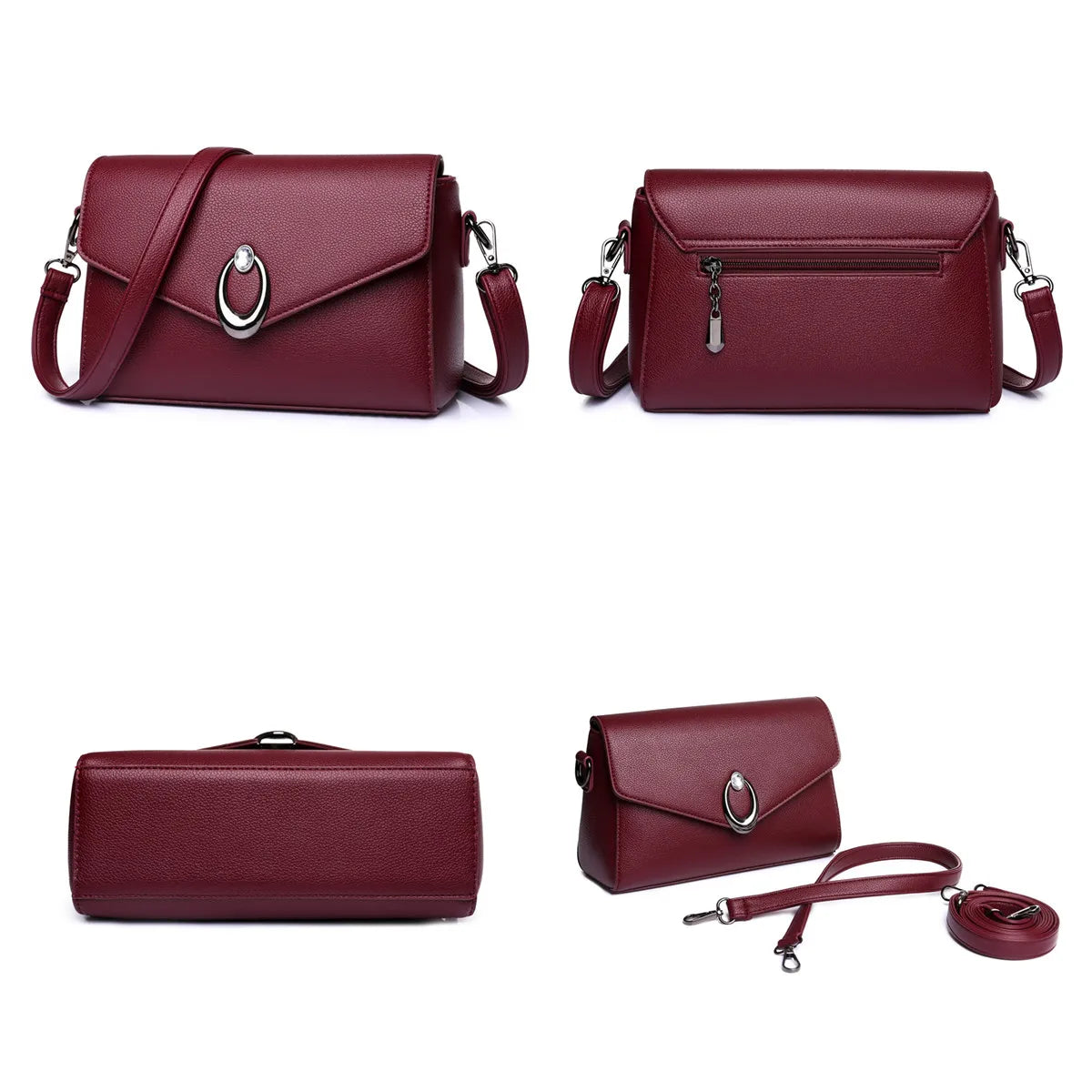 High PU Leather Totes Ladies Shoulder Bag Bucket Bag Small Crossbody Bags